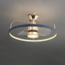 Bedroom Gold Ring Modern Metal Ceiling Fan with Light Image - 8