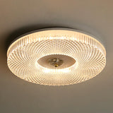 Bedroom Gold Round LED Flush Mount Ceiling Fixture Image - 13