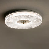 Bedroom Gold Round LED Flush Mount Ceiling Fixture Image - 22