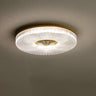 Bedroom Gold Round LED Flush Mount Ceiling Fixture Image - 27