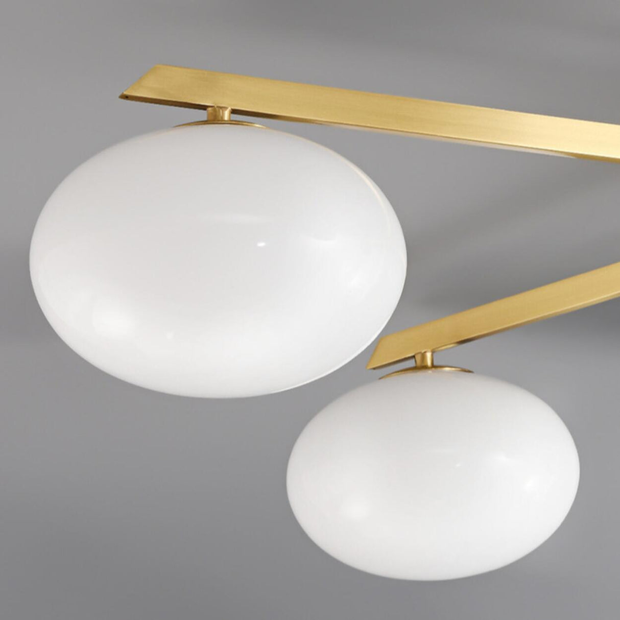 Bedroom Gold Sputnik Semi-Flush Mount Light 4-Light Image - 12