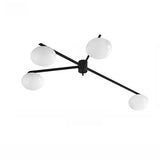 Bedroom Gold Sputnik Semi-Flush Mount Light 4-Light Image - 6