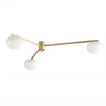 Bedroom Gold Sputnik Semi-Flush Mount Light 4-Light Image - 8