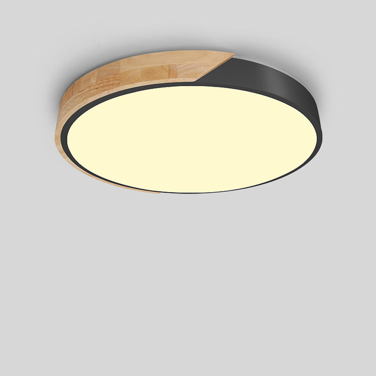 Bedroom Green Circular LED Flush Mount Ceiling Light Image - 14