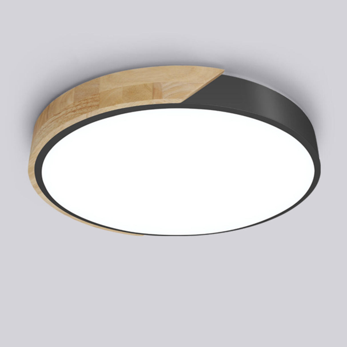 Bedroom Green Circular LED Flush Mount Ceiling Light Image - 15