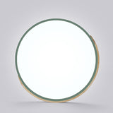 Bedroom Green Circular LED Flush Mount Ceiling Light Image - 20