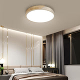 Bedroom Green Circular LED Flush Mount Ceiling Light Image - 27