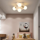 Bedroom Grey Atomic Semi-Flush Mount Ceiling Lamp 8-Light Image - 22