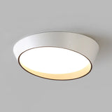 Bedroom Grey Truncated Cone Flush Mount Ceiling Light Image - 10