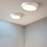 Bedroom Grey Truncated Cone Flush Mount Ceiling Light Image - 16