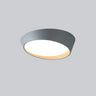 Bedroom Grey Truncated Cone Flush Mount Ceiling Light Image - 2