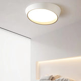 Bedroom Grey Truncated Cone Flush Mount Ceiling Light Image - 4