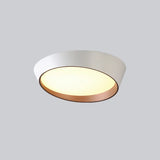 Bedroom Grey Truncated Cone Flush Mount Ceiling Light Image - 5