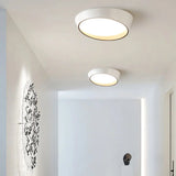 Bedroom Grey Truncated Cone Flush Mount Ceiling Light Image - 6