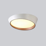 Bedroom Grey Truncated Cone Flush Mount Ceiling Light Image - 7