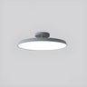 Bedroom Khaki Circular Semi-Flush Mount Ceiling Light Image - 10