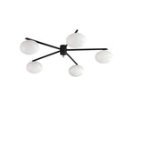 Bedroom Large Sputnik Ball Semi-Flush Mount Lamp 3-Lamp Image - 8