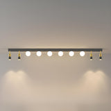 Bedroom Linear Strip Gold Flush Mount Ceiling Light Image - 13