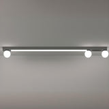 Bedroom Linear Strip Gold Flush Mount Ceiling Light Image - 22