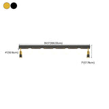 Bedroom Linear Strip Gold Flush Mount Ceiling Light Image - 28