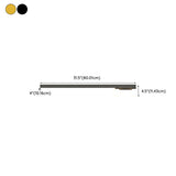 Bedroom Linear Strip Gold Flush Mount Ceiling Light Image - 31