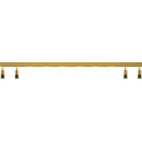 Bedroom Linear Strip Gold Flush Mount Ceiling Light Image - 5