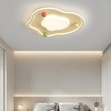 Bedroom Medium Round Wavy LED Flush Mount Ceiling Light Image - 4