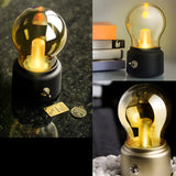 Bedroom Mini Bulb Glass Table Lamp with Rotary Switch Image - 12