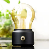 Bedroom Mini Bulb Glass Table Lamp with Rotary Switch Image - 9