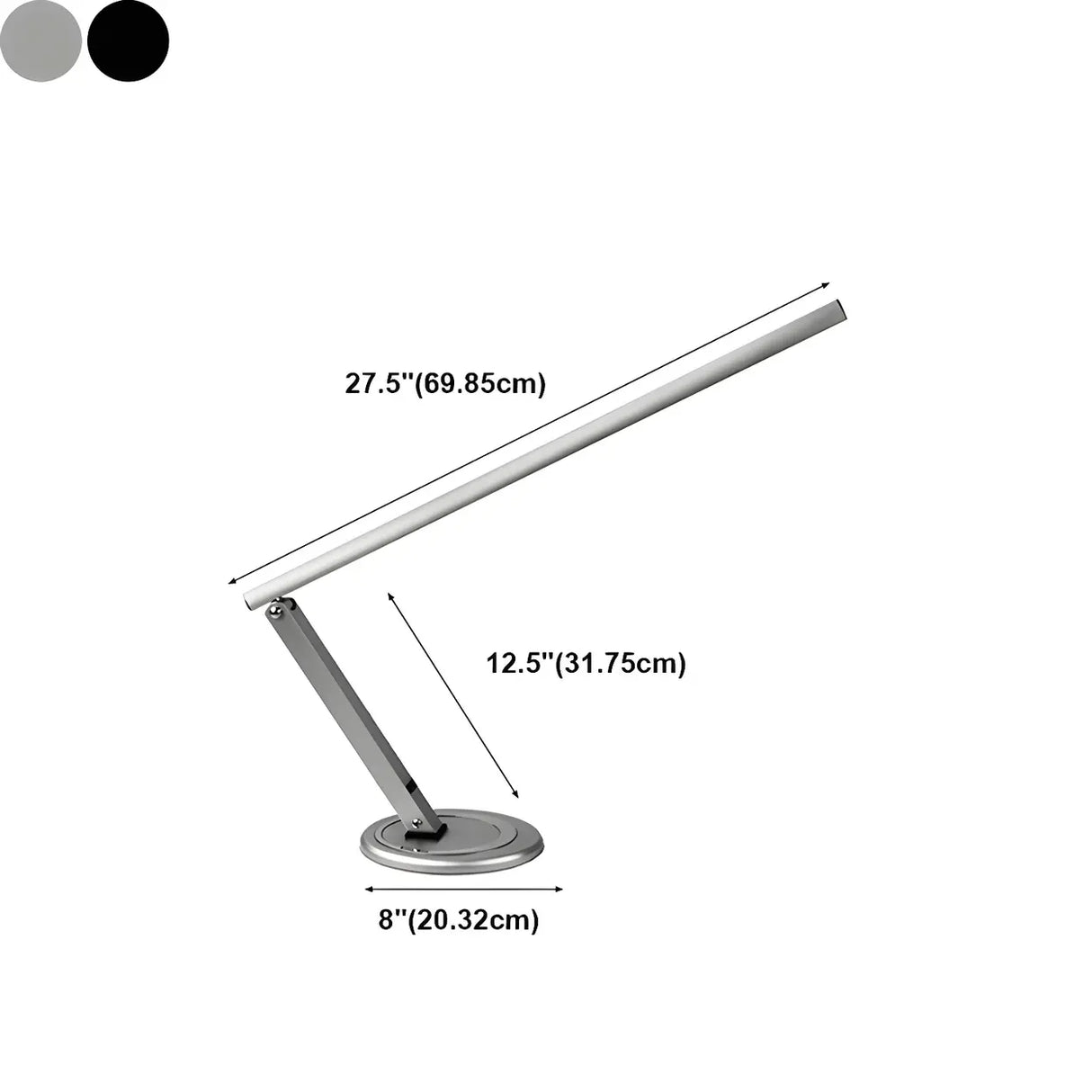 Bedroom Minimalist Black Linear Metal Table Lamp 