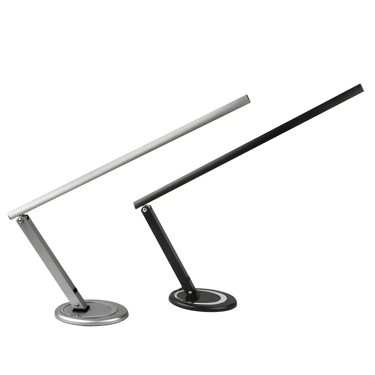 Bedroom Minimalist Black Linear Metal Table Lamp Image - 7