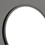 Bedroom Minimalist Black Round LED Flush Mount Light Image - 10