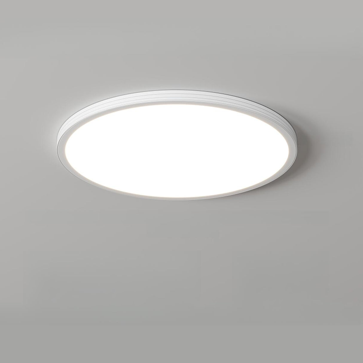 Bedroom Minimalist Black Round LED Flush Mount Light Image - 14