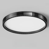 Bedroom Minimalist Black Square Flush Mount Light Image - 12