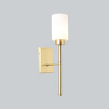 Bedroom Minimalist Gold Faceted Globe Wall Sconce Image - 14