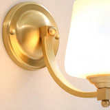 Bedroom Minimalist Gold Faceted Globe Wall Sconce Image - 20