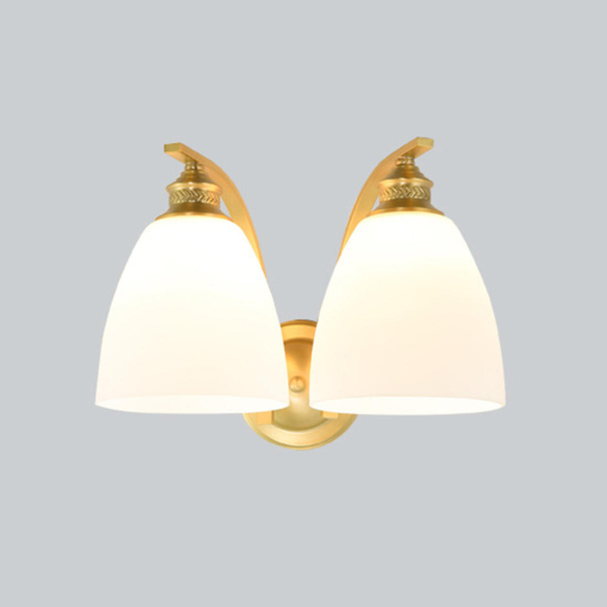 Bedroom Minimalist Gold Faceted Globe Wall Sconce Image - 22