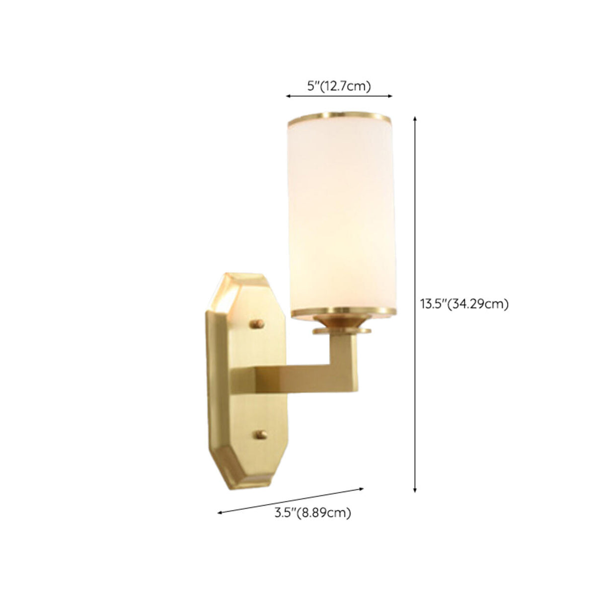 Bedroom Minimalist Gold Faceted Globe Wall Sconce Image - 32