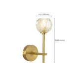 Bedroom Minimalist Gold Faceted Globe Wall Sconce Image - 38