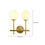 Bedroom Minimalist Gold Faceted Globe Wall Sconce Image - 41