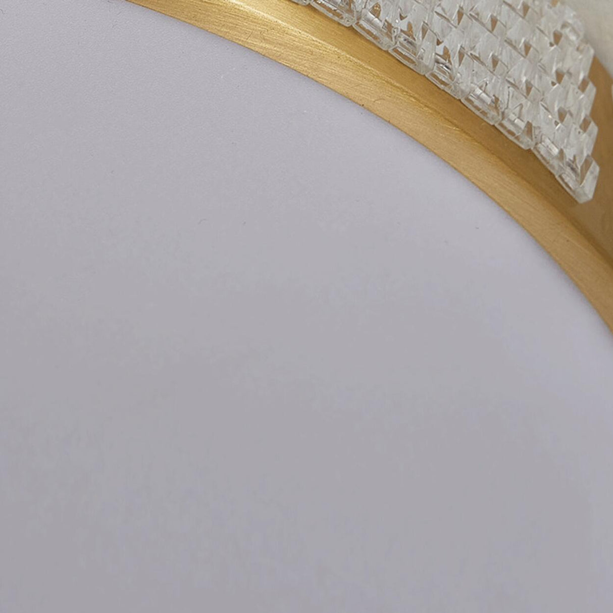 Bedroom Minimalist Gold Round Flush Mount Ceiling Light Image - 9