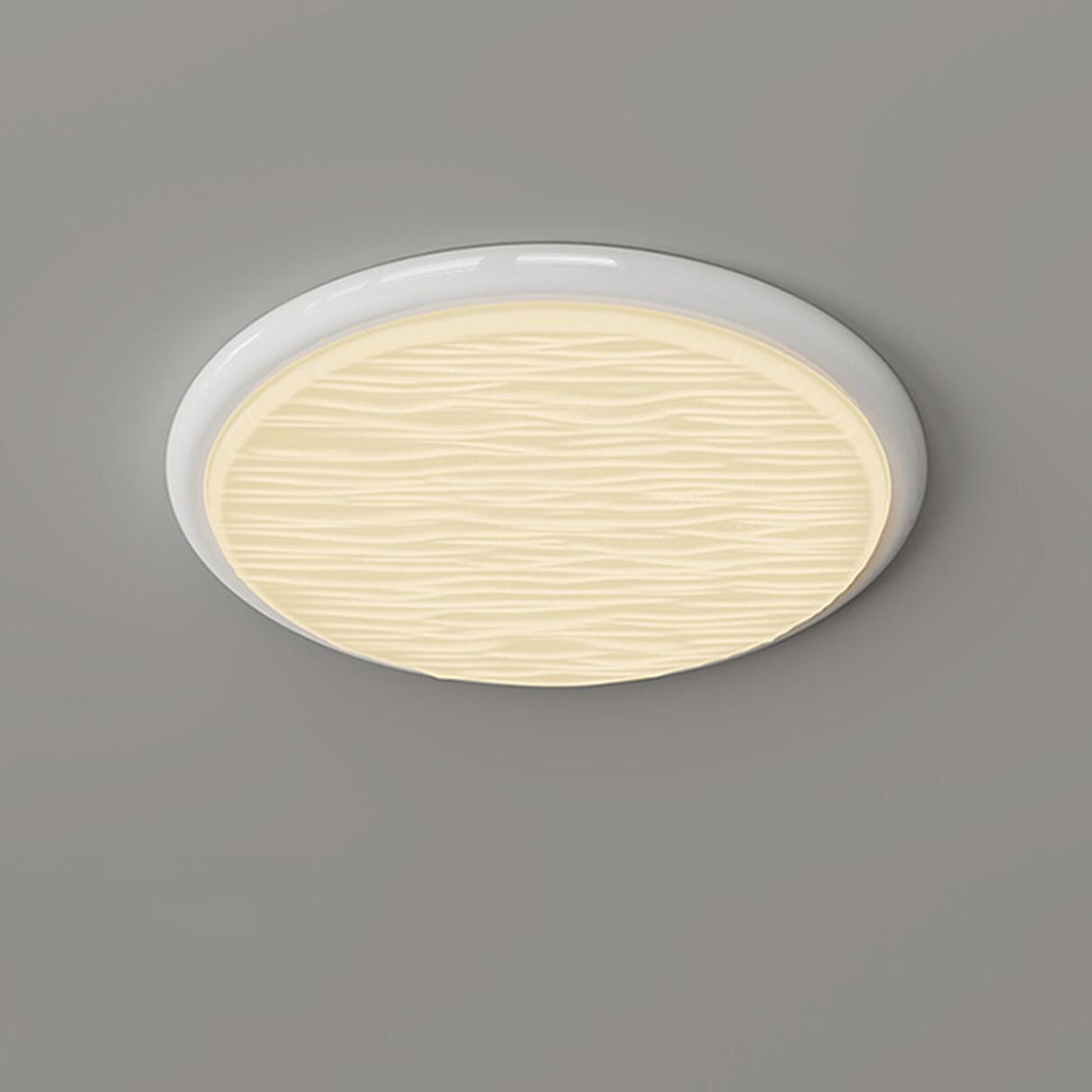 Bedroom Minimalist Round LED Flush Mount Ceiling Light Image - 12