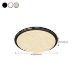 Bedroom Minimalist Round LED Flush Mount Ceiling Light Image - 21