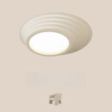 Bedroom Minimalist white LED Flush Mount Ceiling Light Image - 14