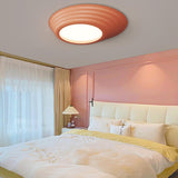 Bedroom Minimalist white LED Flush Mount Ceiling Light Image - 2