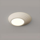 Bedroom Minimalist white LED Flush Mount Ceiling Light Image - 6