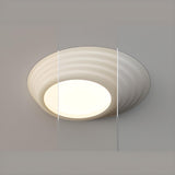 Bedroom Minimalist white LED Flush Mount Ceiling Light Image - 8