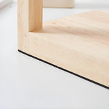 Bedroom Minimalist Wooden Rectangle Candle Table Lamp Image - 10