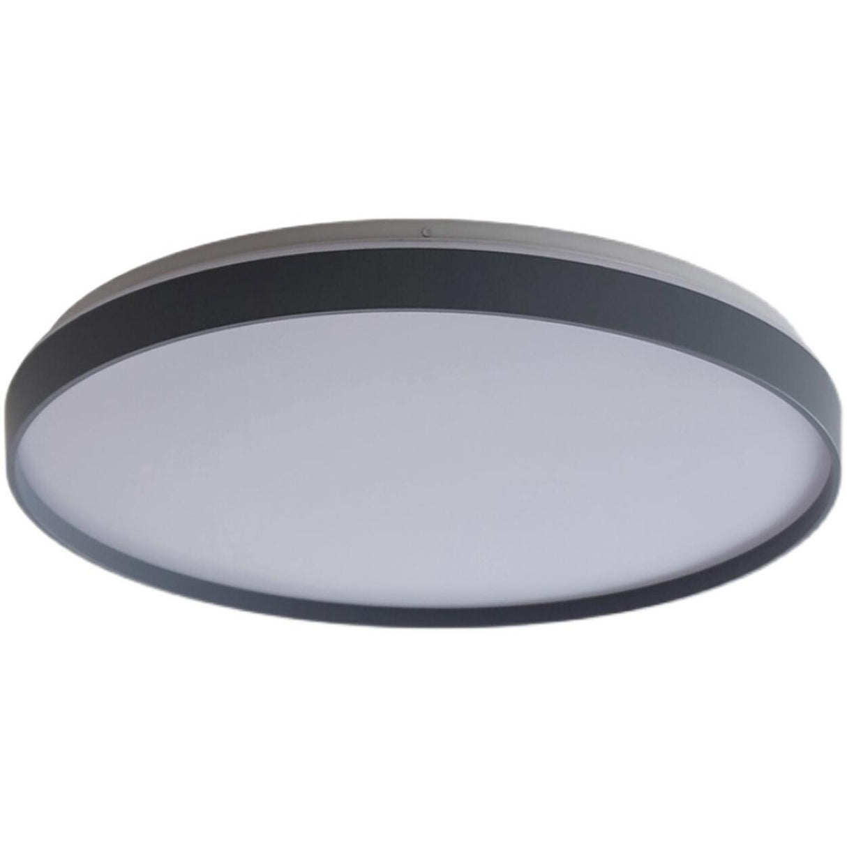 Bedroom Modern Black Circle LED Flush Mount Light Image - 10