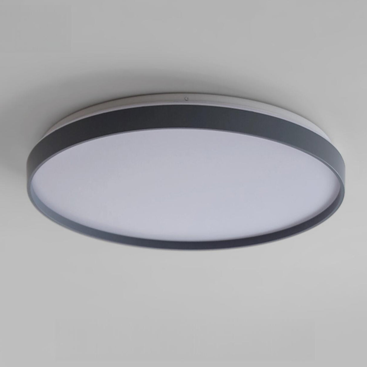 Bedroom Modern Black Circle LED Flush Mount Light Image - 16